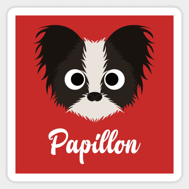 Papillon - Papillon Dog Sticker by DoggyStyles